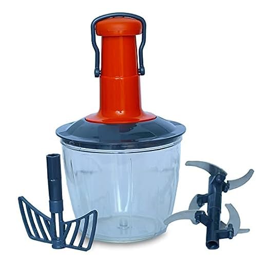 2 in 1 Twister Push Chopper & Blender for Kitchen, 1000ml10