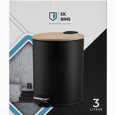 3L Stainless Steel Dustbin with Soft-Close Lid – Compact & Hygienic Waste Bin