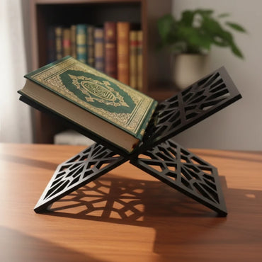 Acrylic Quran Stand Black rectangular