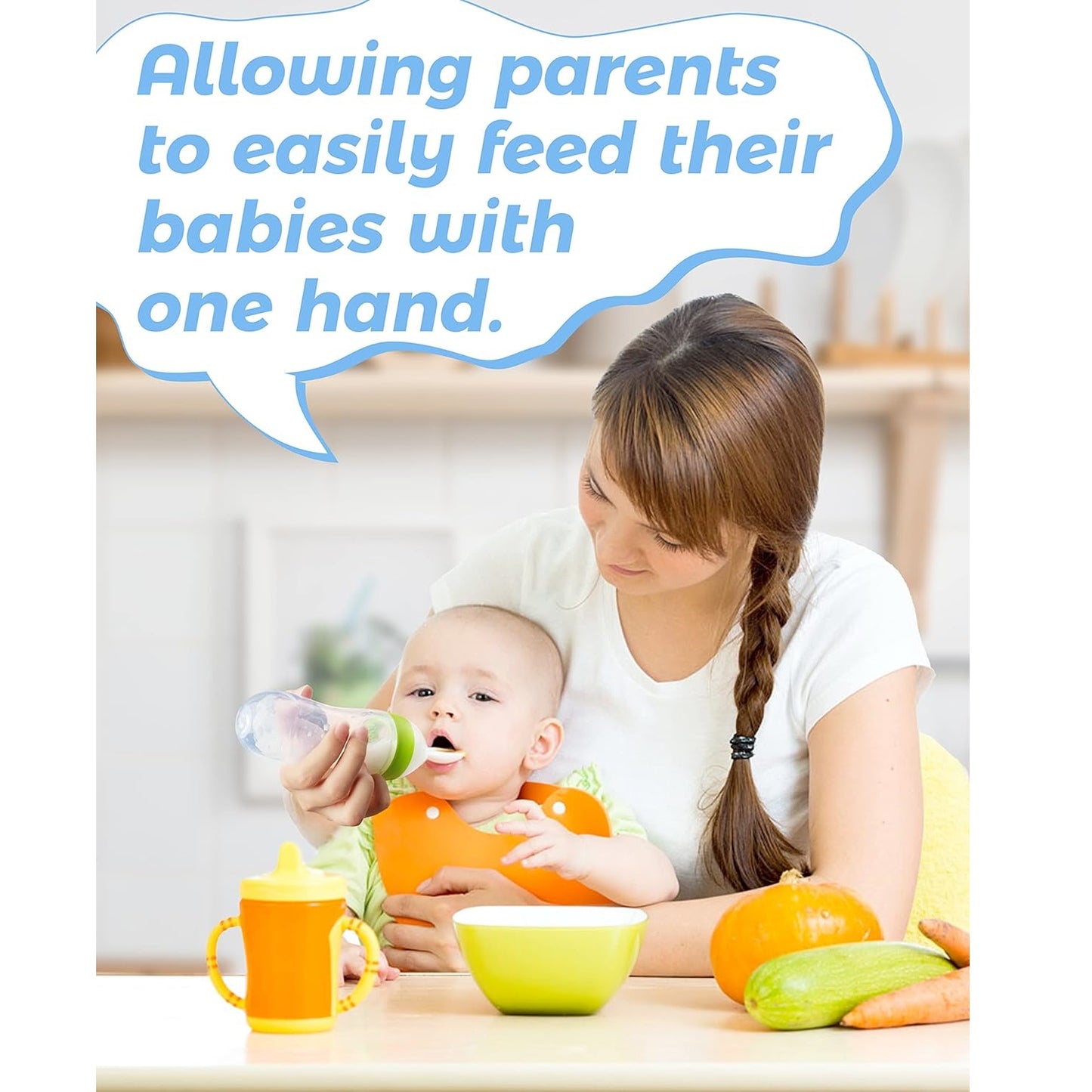 Baby Food Feeder: 3-Pack Squeeze Feeding Spoons
