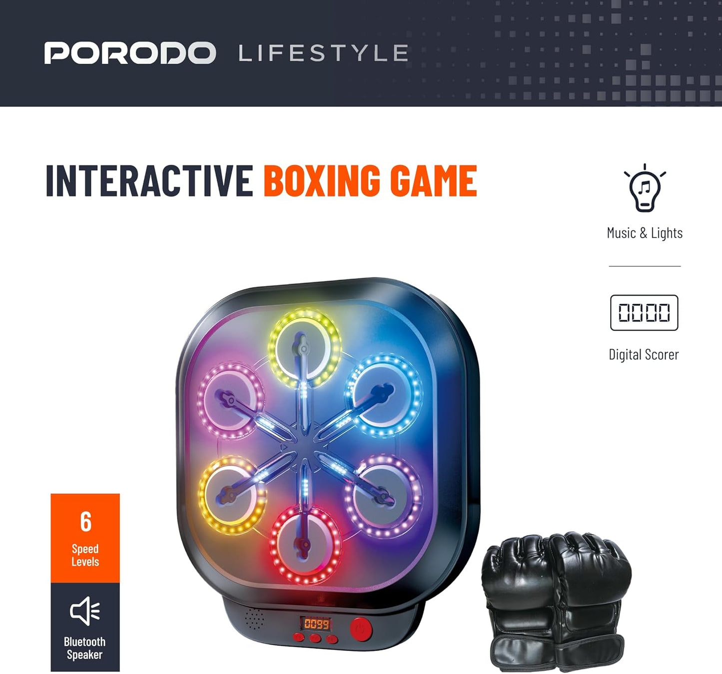 Electronic Boxing Machine – Digital Punching Target with Lights & Sound