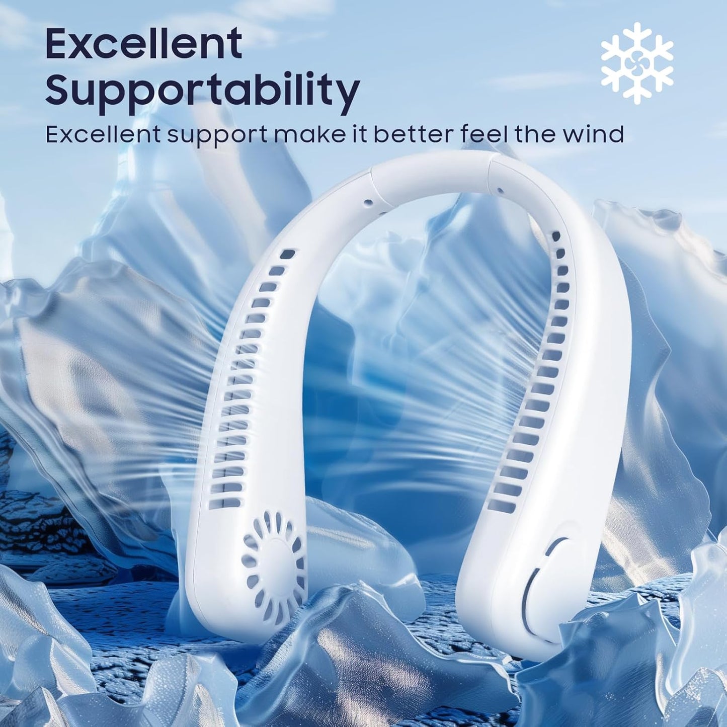 Hanging Neck Fan – X9 Arctic Breeze, Portable USB Rechargeable Fan
