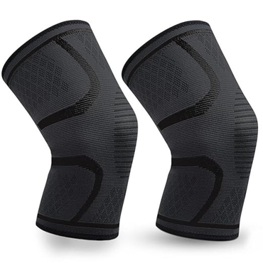Knee Compression Sleeve Support (2 Pack) – Breathable Knee Brace for Men & Women | Ideal for Workouts, Sports & Everyday Support (Large)