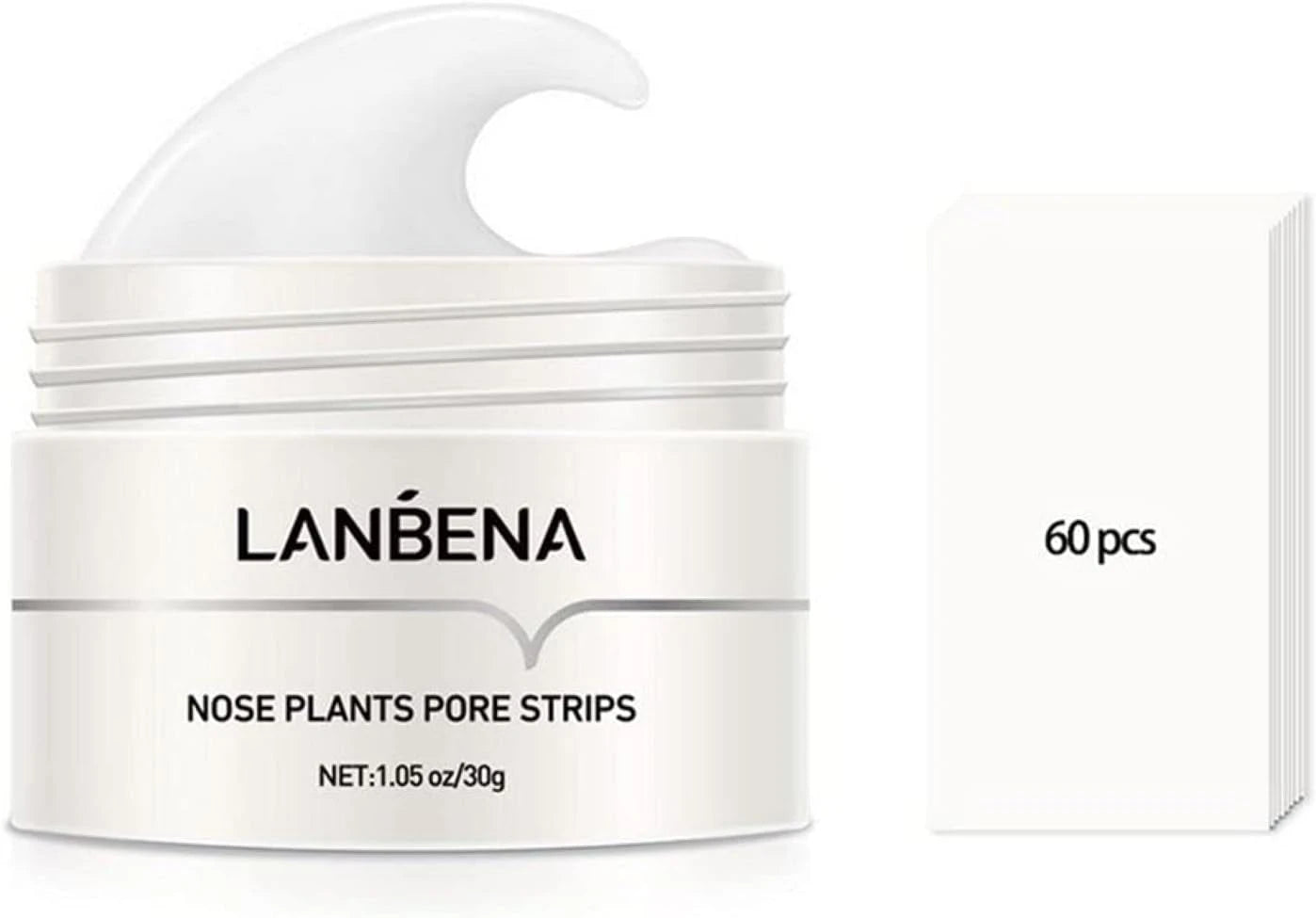 LANBENA Nose Plants Pore Strips – 60pcs Deep Cleansing Blackhead Remover