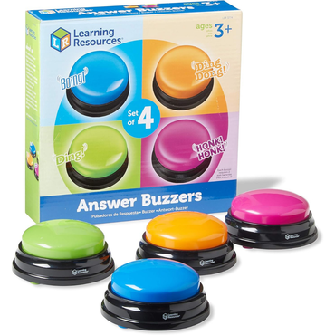 Learning Resources Interactive Classroom Answer Buzzers Set of 4