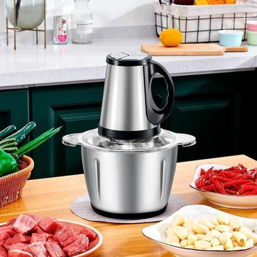 Powerful 3L Electric Food Chopper & Grinder – 500W Motor with Stainless Steel Bowl for Meat, Vegetables & Kitchen Prep