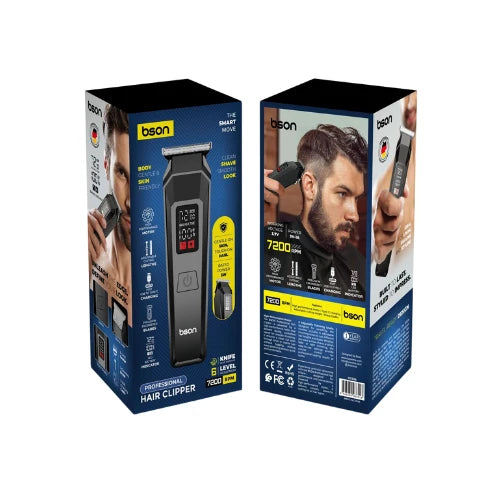 Professional Hair Clipper USB-C Rechargeable LED Display 6 Lengths