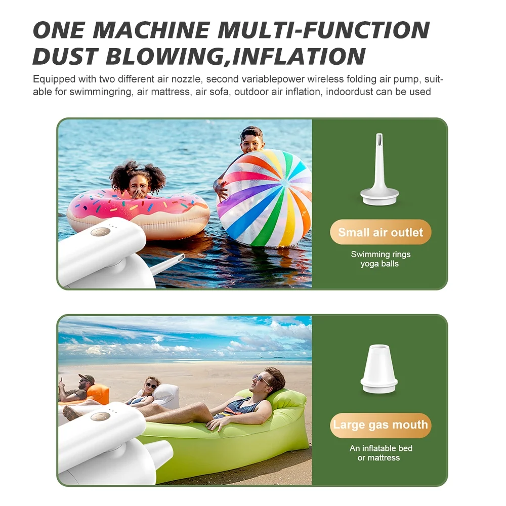 Rechargeable Car Vacuum – Foldable Design with LED for Interior Cleaning13