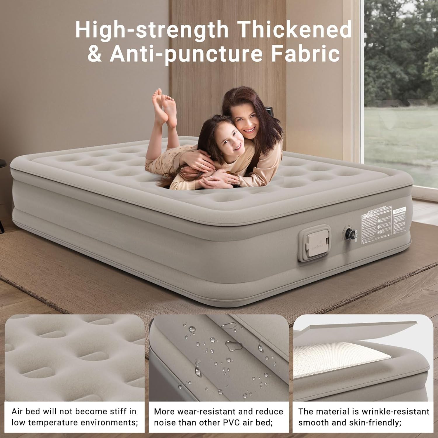 Twin Air Mattress with Built in Pump Inflatable Mattress