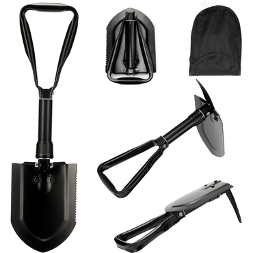 Ultimate High-Carbon Steel Folding Survival Shovel 58cm