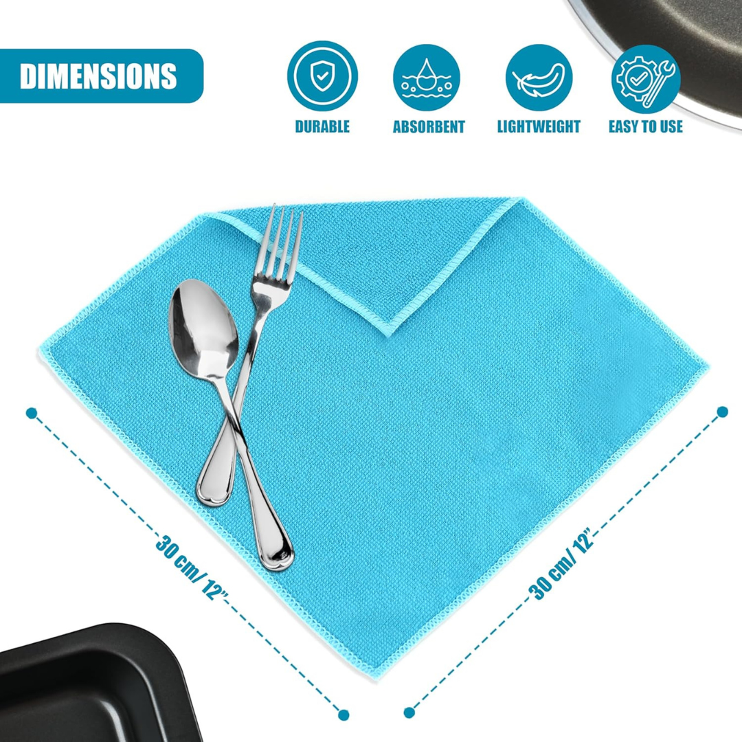 Ultimate Multi-Surface Microfibre Cleaning Towels 10-Pack Professional Grade.1.