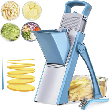 Vegetable Chopper, Safe Slicer With Adjustable Thickness1