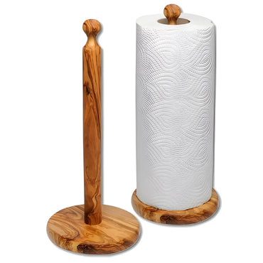 Wooden Paper Towel Holder Stand