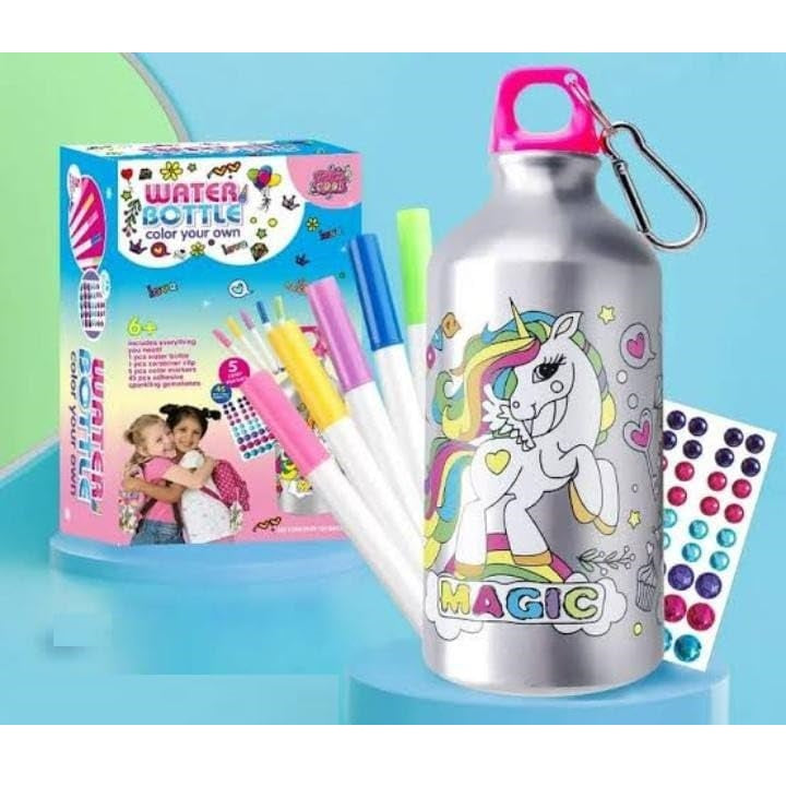 DIY Water Bottle Kids, Decorate Your Own Travel Bottles