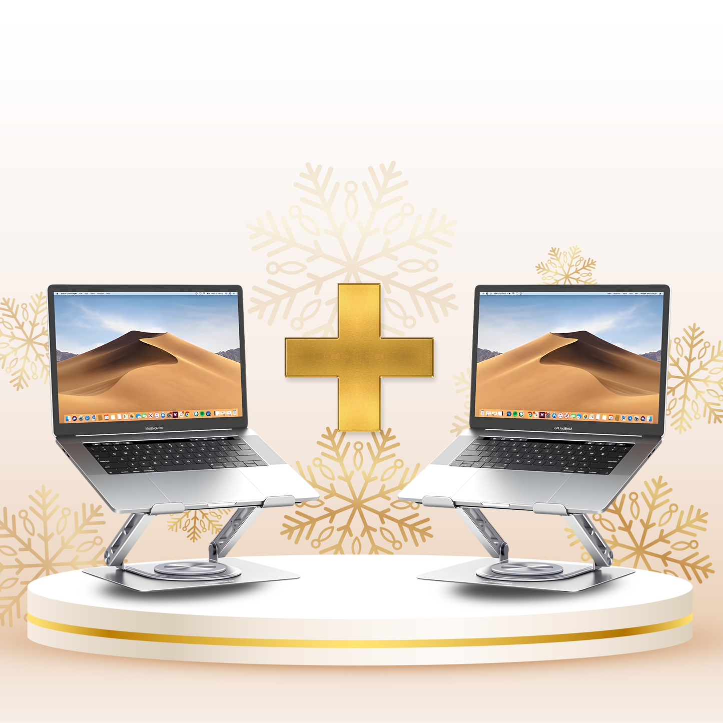 360° Rotating Adjustable Laptop Stand – Ergonomic, Sturdy & Foldable