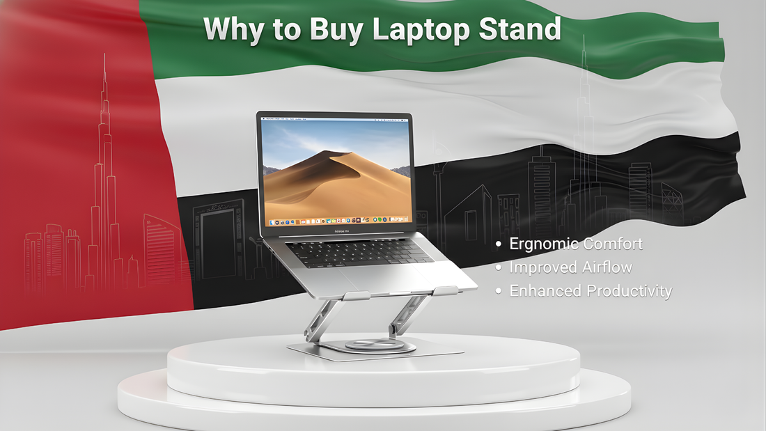 Why You Need the 360° Adjustable Laptop Stand for Work & Comfort in the UAE