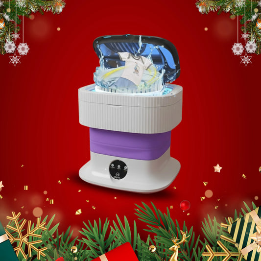 Portable Folding Washing Machine – 16L Mini Washer with 3 Modes