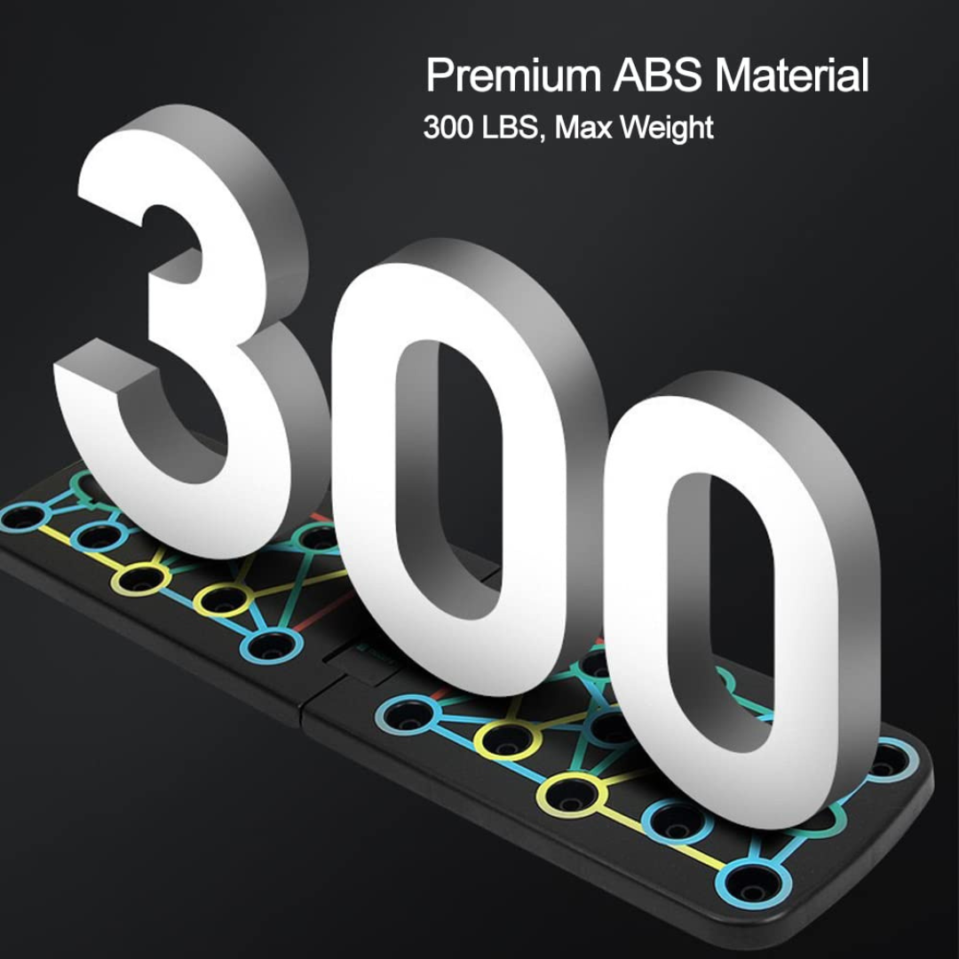 3D number '300' with premium ABS material text on a black background