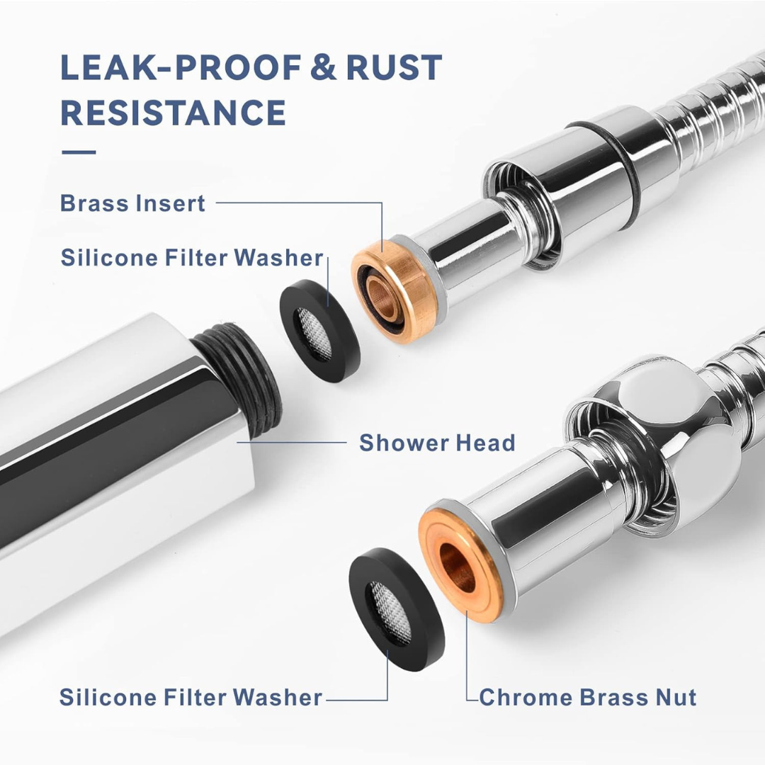 180cm Professional Grade Anti-Twist 304 Stainless Steel Shower Hose..
