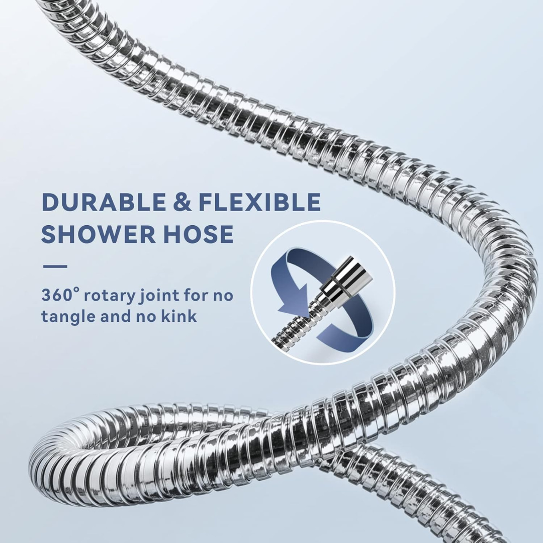 180cm Professional Grade Anti-Twist 304 Stainless Steel Shower Hose.
