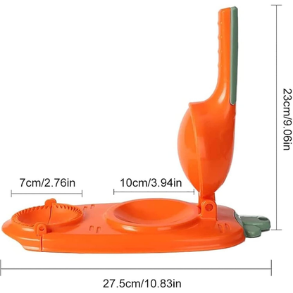 2-in-1 Dual Action Dumpling Press and Wrapper Mold