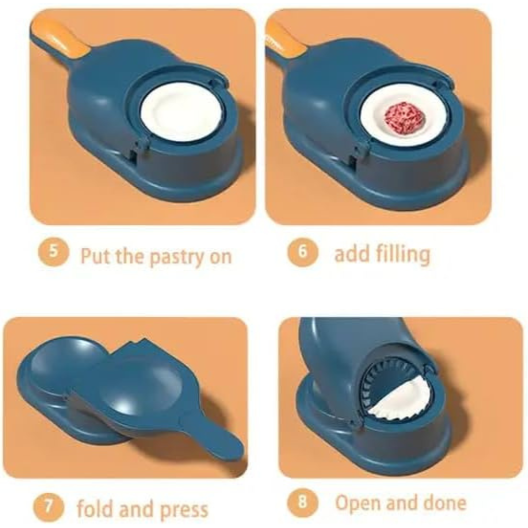 2-in-1 Dual Function Dumpling and Empanada Press Machine...