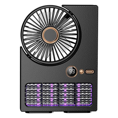 2-in-1 Mosquito Zapper Fan – UV Lamp, 5-Speed, Rechargeable