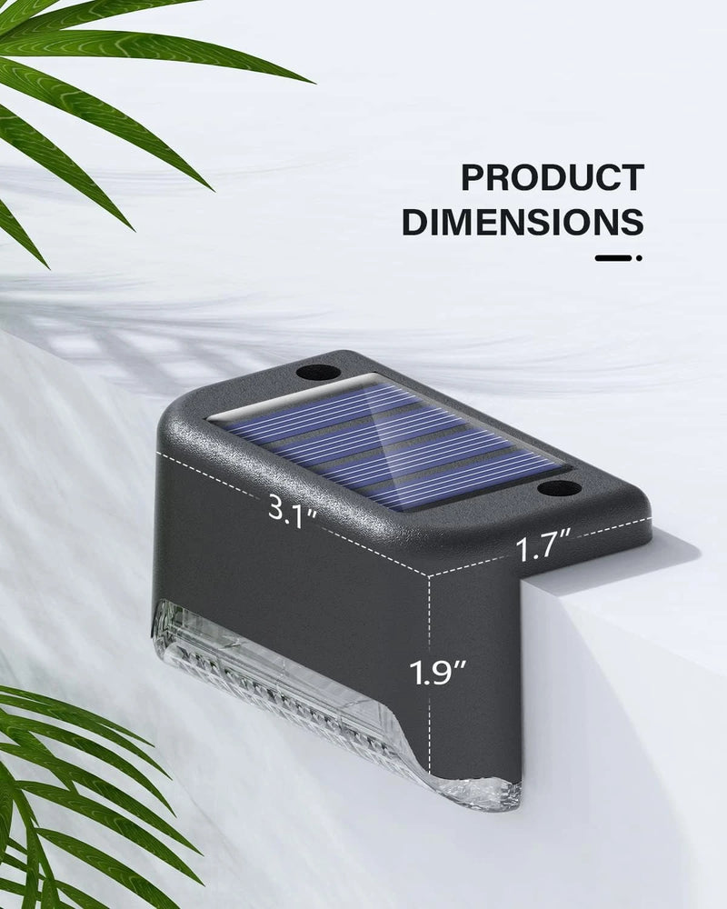 20-Pack Solar Deck Lights – Outdoor Waterproof LED Step Lighting
