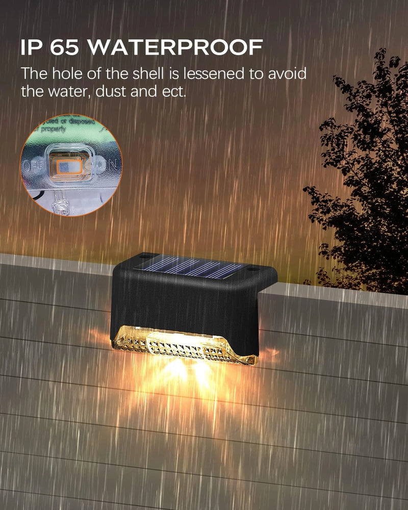 20-Pack Solar Deck Lights – Outdoor Waterproof LED Step Lighting