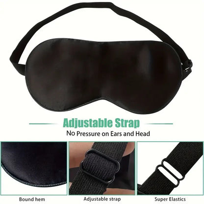Sleep Eye Mask – Soft, Comfortable & Adjustable Light-Blocking Cover