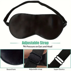 Sleep Eye Mask – Soft, Comfortable & Adjustable Light-Blocking Cover