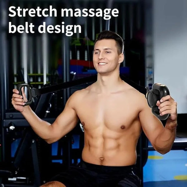 2-in-1 Massager Gun with Belt – Deep Tissue Muscle Therapy & Recovery