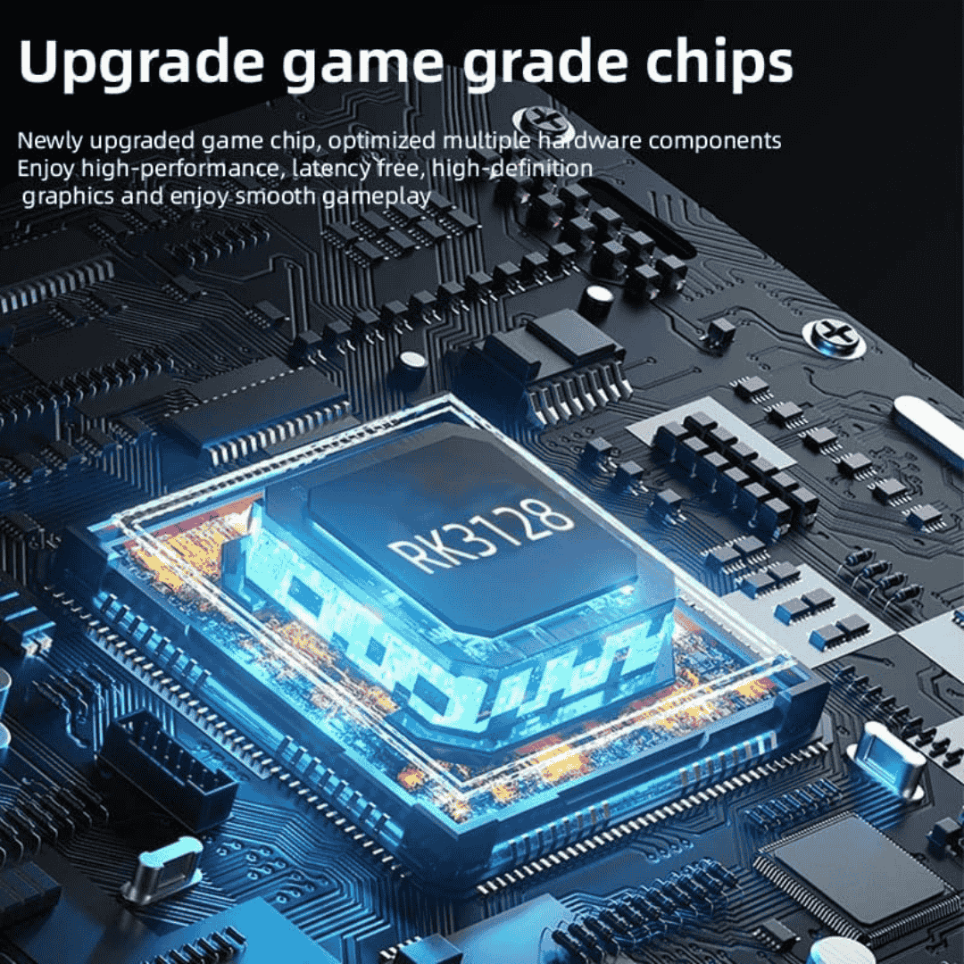 2025 XF43 Retro Handheld Game Console – 4.3 Inch Screen, HDMI Out 1.4 FHD, 18,000+ Classic Games, 128GB Game Player for Kids & Adults (White)