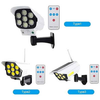 2178T Solar Sensor Light – 77 LED Outdoor Motion Wall Lamp