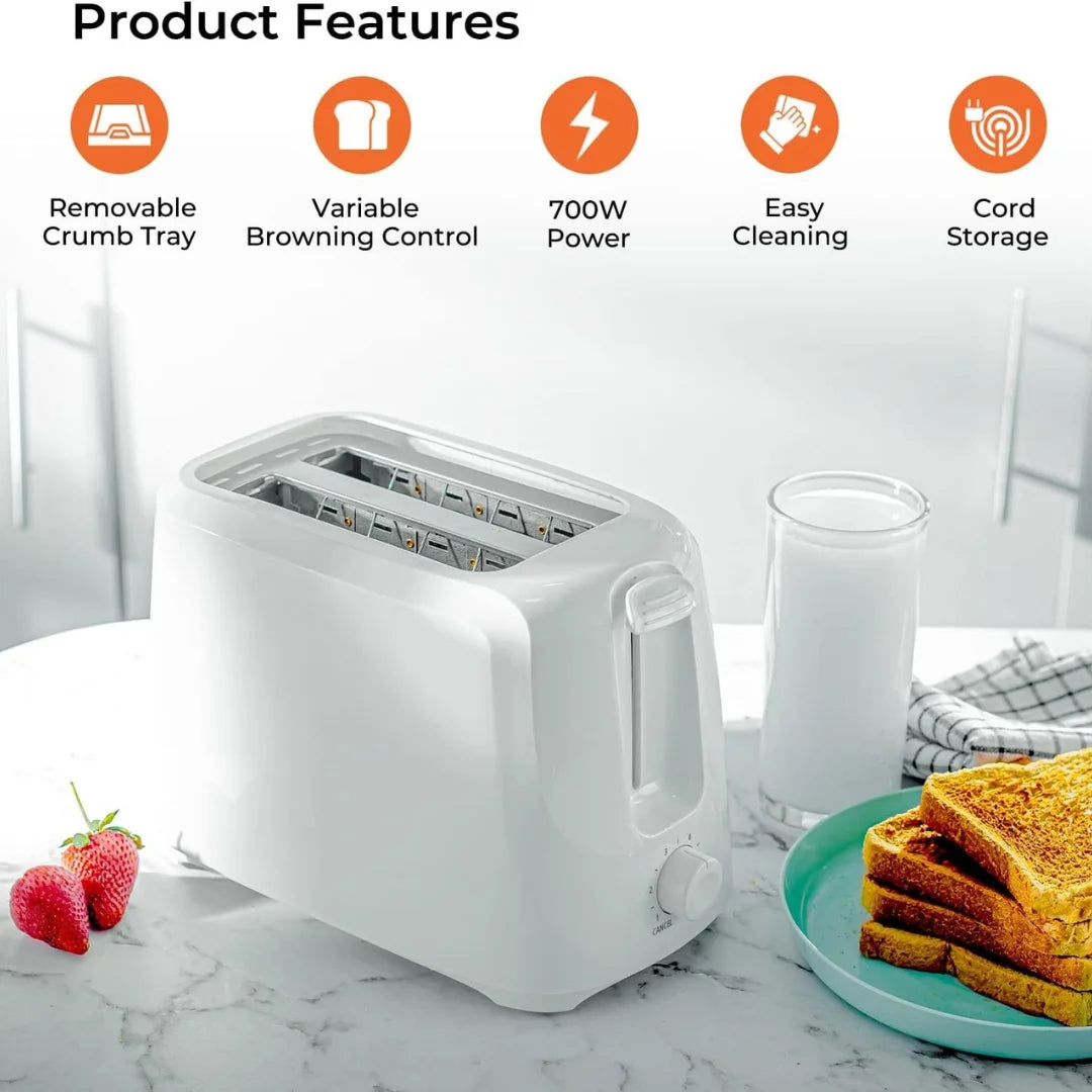 2 Slice Toaster with Variable Browning Control 2