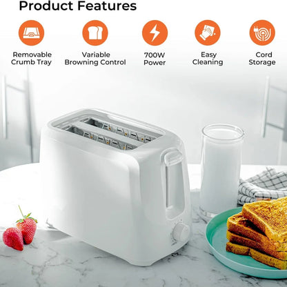 2 Slice Toaster with Variable Browning Control 2