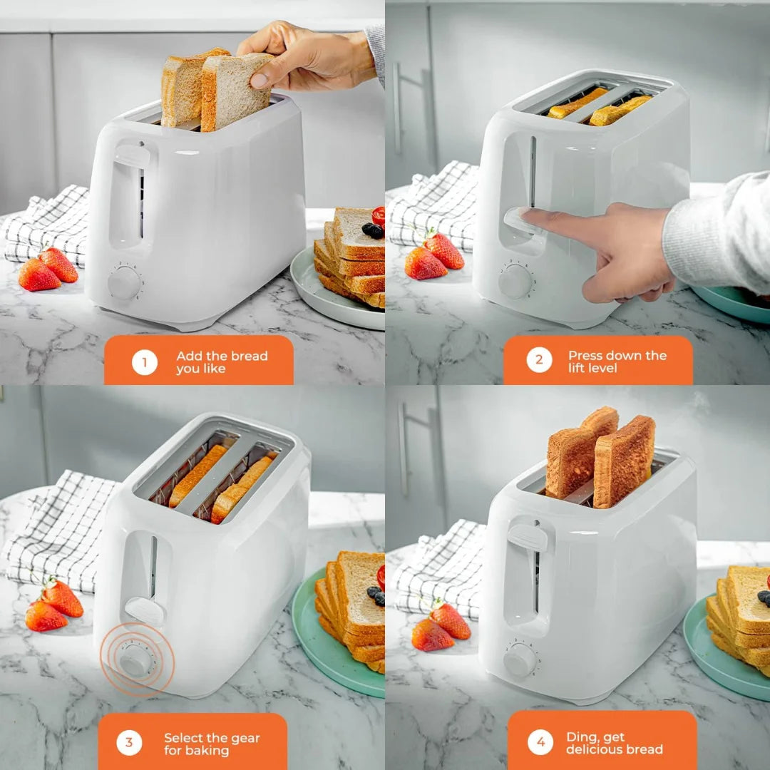 2 Slice Toaster with Variable Browning Control 3