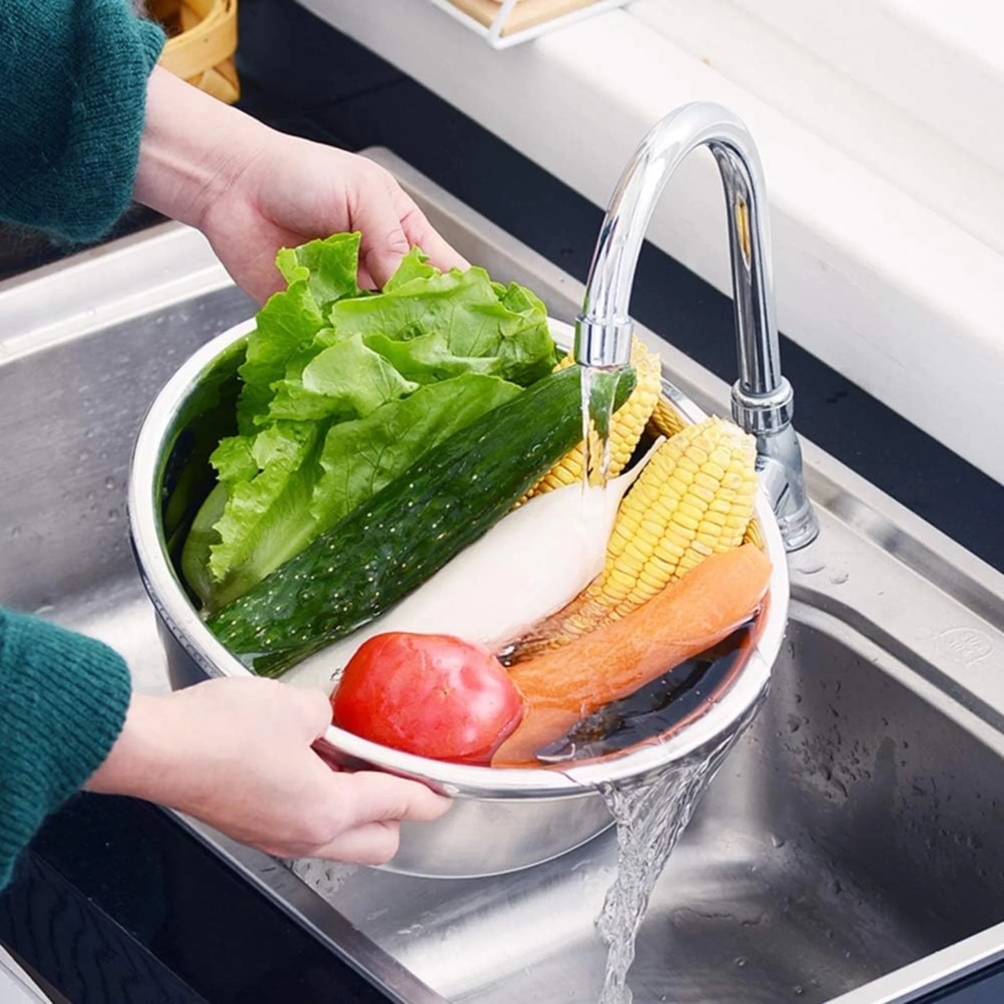 3-In-1 Multifunctional Kitchen Basin Set 3