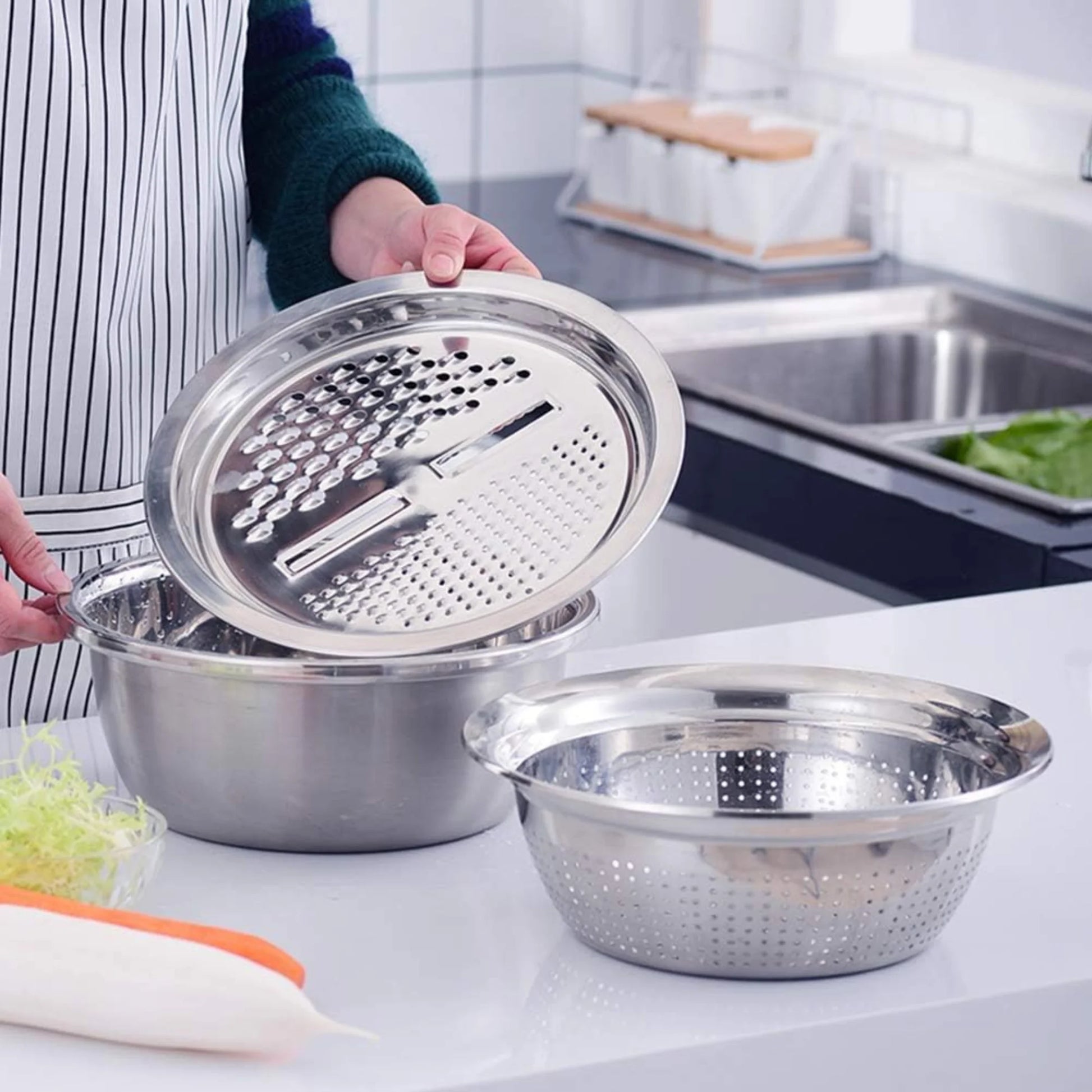 3-In-1 Multifunctional Kitchen Basin Set 4