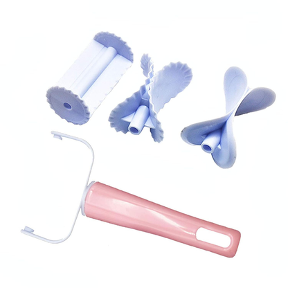 3-in-1 Biscuit Mold Maker & Cookie Stamp Roller – Pastry, Dumpling, and Cake Embossing Baking Tools Set