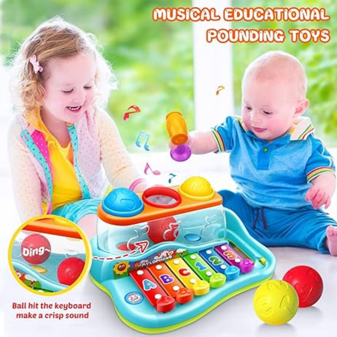 3-in-1 Musical Xylophone and Pound-a-Ball Early Learning Center.....