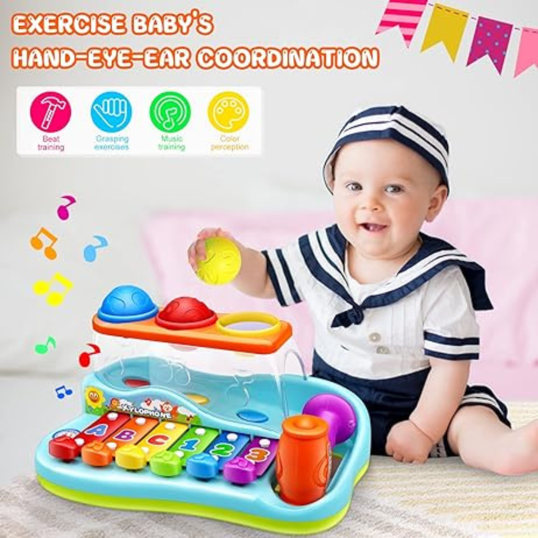 3-in-1 Musical Xylophone and Pound-a-Ball Early Learning Center....