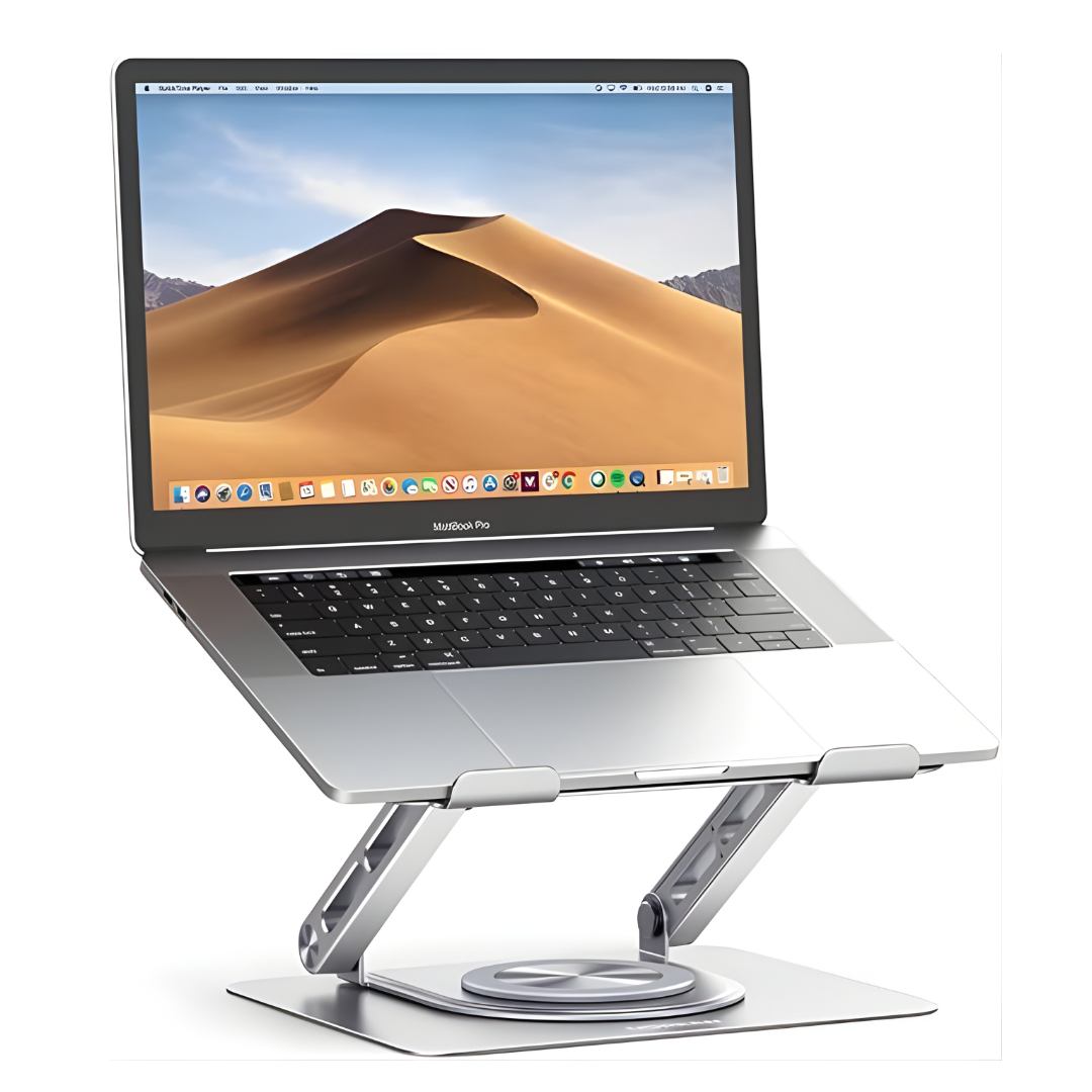 360° Rotating Adjustable Laptop Stand – Ergonomic, Sturdy & Foldable