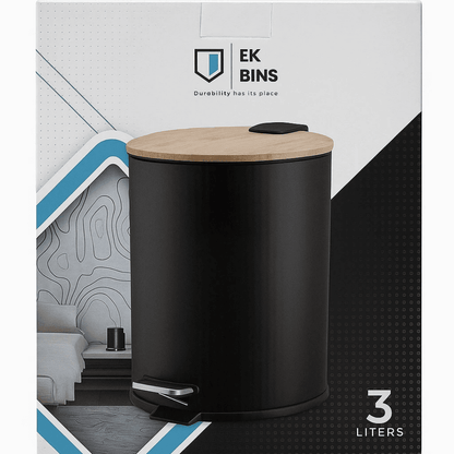 3L Stainless Steel Dustbin with Soft-Close Lid – Compact & Hygienic Waste Bin