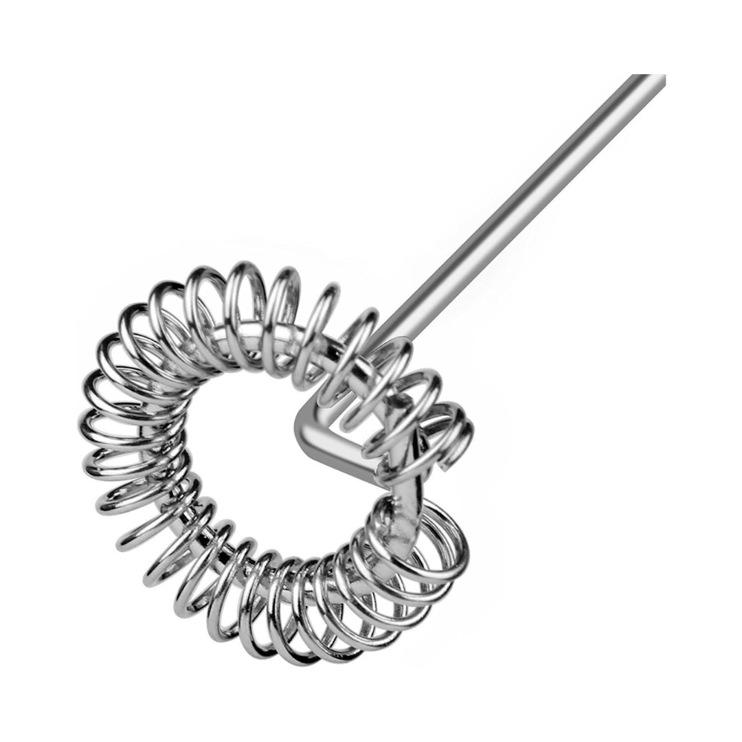 Handheld Milk Frother – 16cm Cappuccino & Latte Foam Maker, Hand Mixer for Coffee, Orange