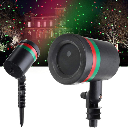 Premium Star Shower Laser Projector – Red & Green – Instant Indoor & Outdoor Light Decoration