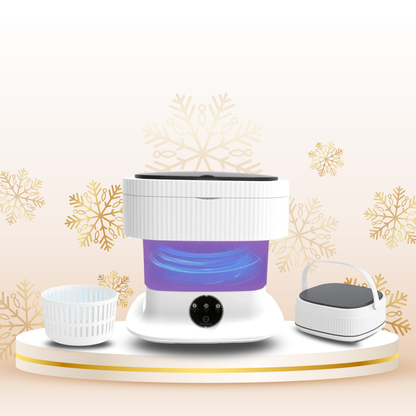 Portable Folding Washing Machine – 11L Mini Washer with 3 Modes