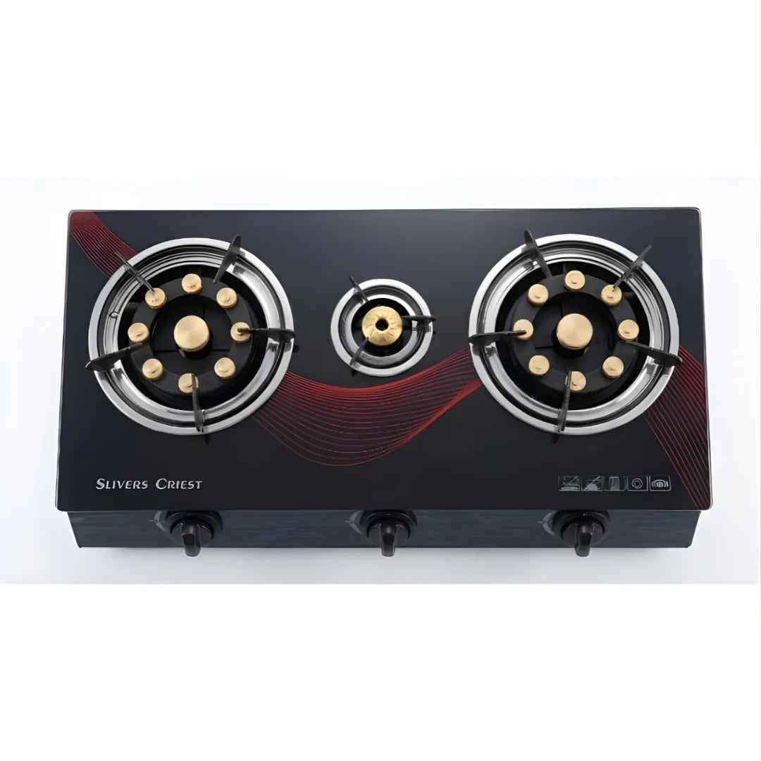 3 Burner Built-In Gas Stove with Automatic Ignition