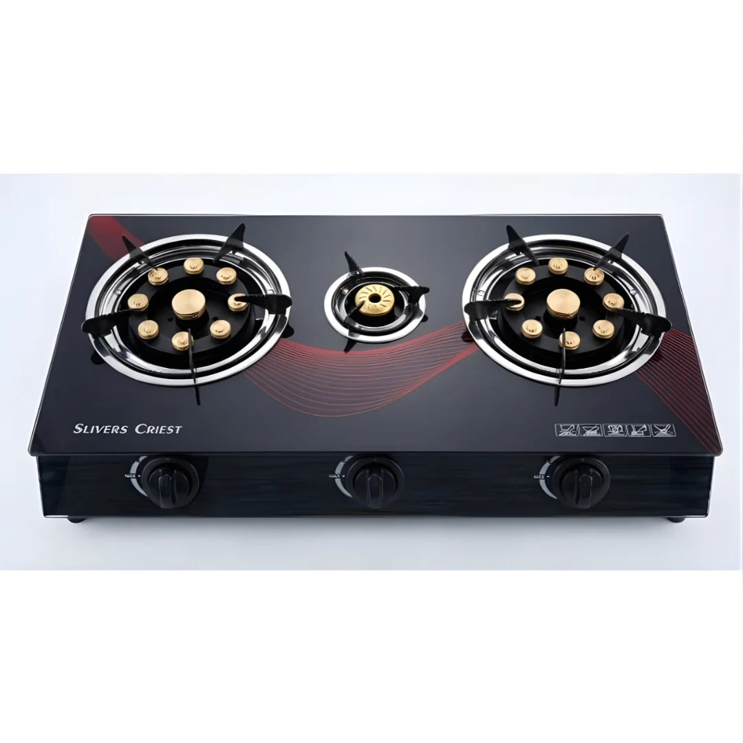 3 Burner Built-In Gas Stove with Automatic Ignition 1