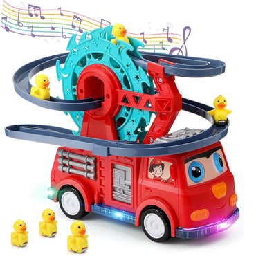 4-in-1 Fire Truck Toy with Lights & Sound for Kids Ages 3–64